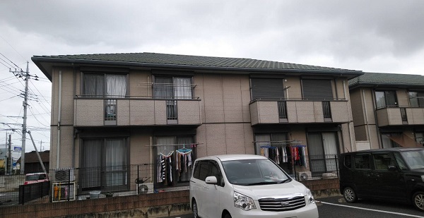 栃木県佐野市　アパート　外壁塗装　事前調査　外壁の劣化症状 (2)