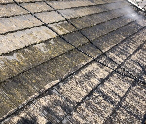 栃木県鹿沼市　屋根塗装・外壁塗装　下地処理　高圧洗浄