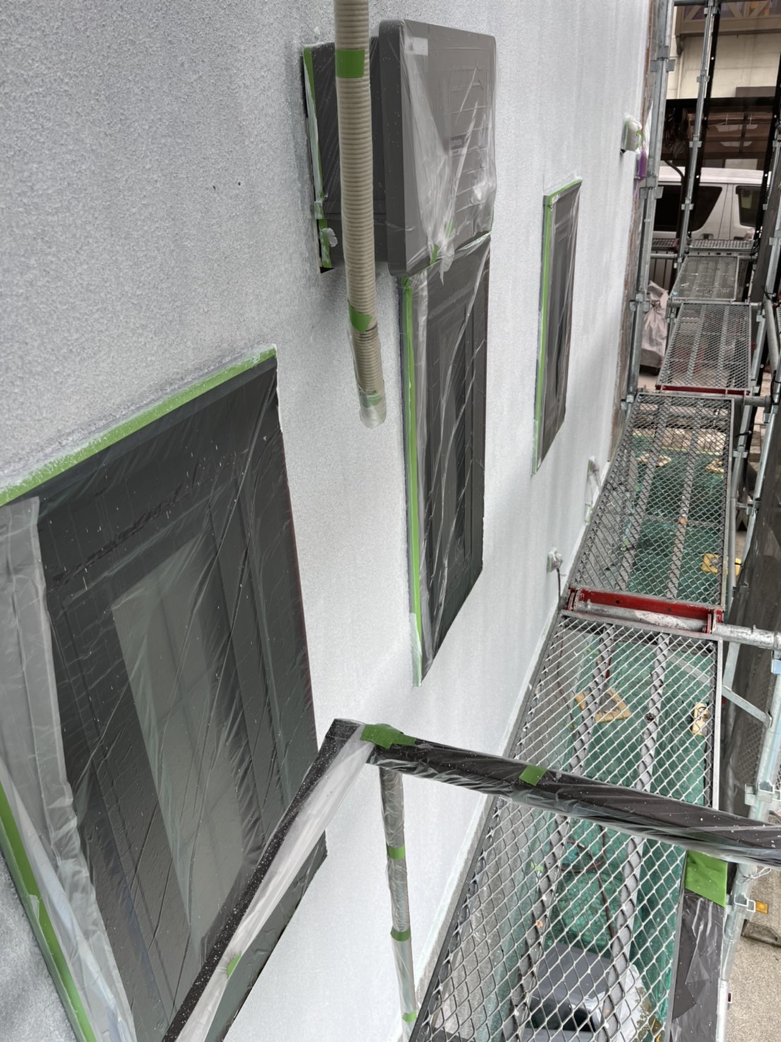 栃木県真岡市　屋根・外壁塗装工事　工事で重要な養生とは？