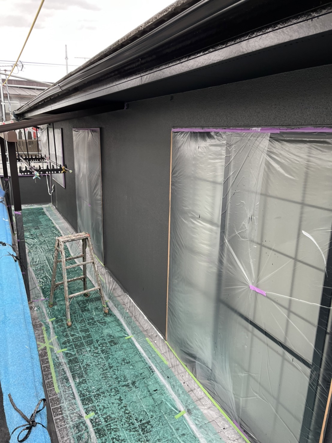 栃木県真岡市　屋根・外壁塗装工事　工事で重要な養生とは？