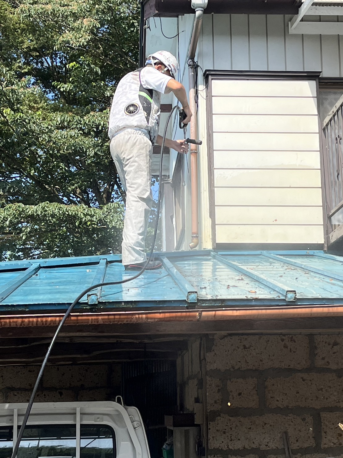 栃木県真岡市　屋根塗装工事　下地処理の高圧洗浄はどんな目的がある？