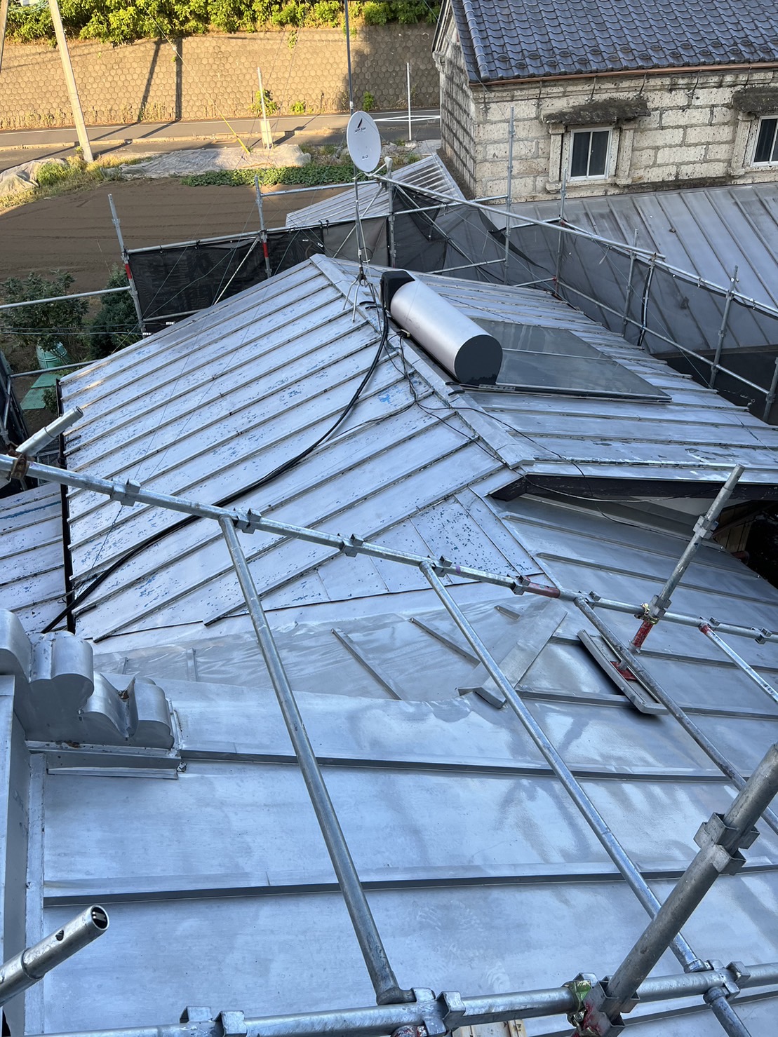 栃木県真岡市　屋根塗装工事　塗装時期と劣化症状について