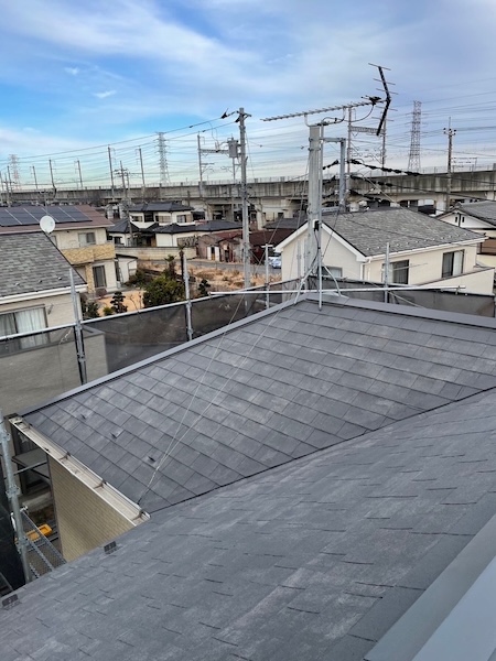 栃木県宇都宮市　屋根塗装・外壁塗装工事　スレート屋根のメンテナス方法について