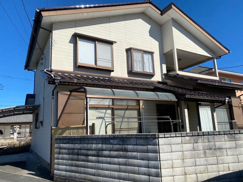 栃木県佐野市　O様邸　外壁塗装工事　施工前｜塗装のタイミングと工事の必要性