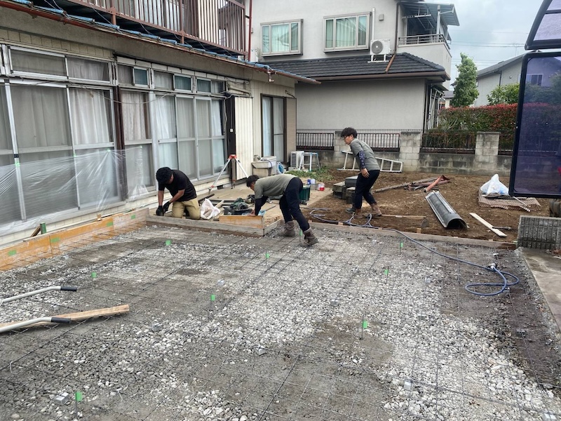 外構工事を実施！土間を新しくつくりました！｜栃木県小山市