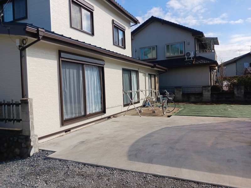外構工事を実施！土間を新しくつくりました！｜栃木県小山市