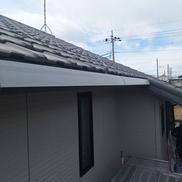 軒樋塗装 施工前と施工後をレポート|栃木県真岡市