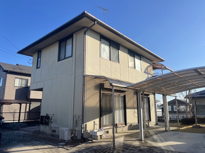 O様より外壁塗装工事のご依頼！施工前をレポート｜栃木県真岡市