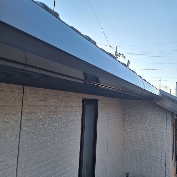 軒樋塗装 施工前と施工後をレポート|栃木県真岡市