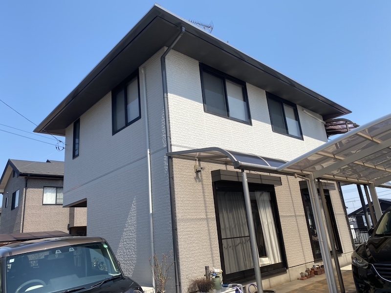 外壁塗装工事の施工前と施工後をレポート！｜栃木県真岡市