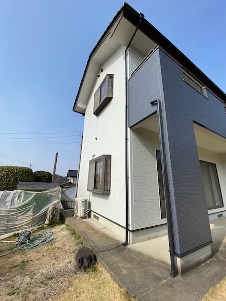 栃木県真岡市|外壁塗装工事が完了!プラチナリファイン2000無機-IR仕上げ