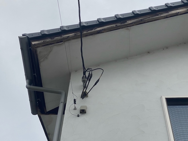 栃木県真岡市|水が染みた跡が残る軒天井を点検・修繕しました!