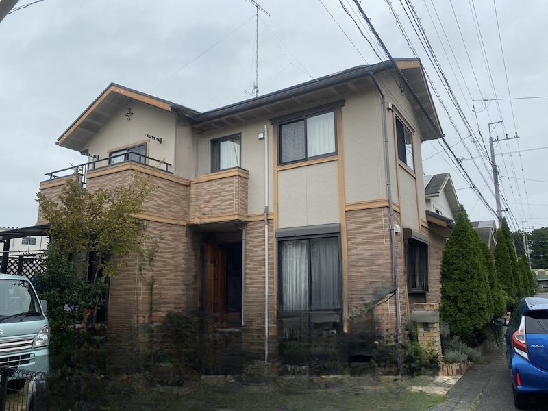 栃木県河内郡上三川町|S様より外壁塗装・屋根カバー工事のご依頼!施工前をレポート