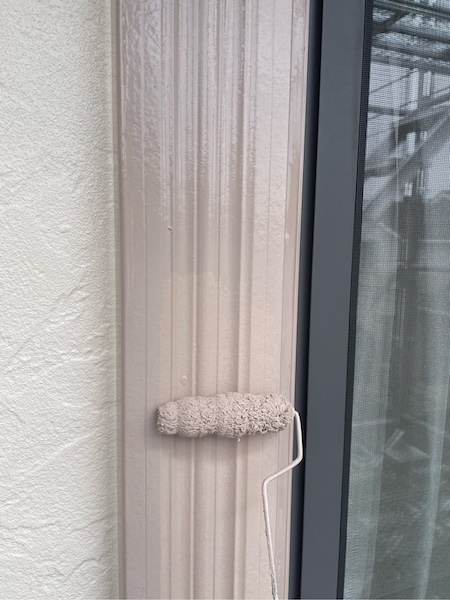 外壁と付帯部の仕上げ塗装。外壁塗料:超低汚染プラチナリファイン2000Si-IR|栃木県河内郡上三川町