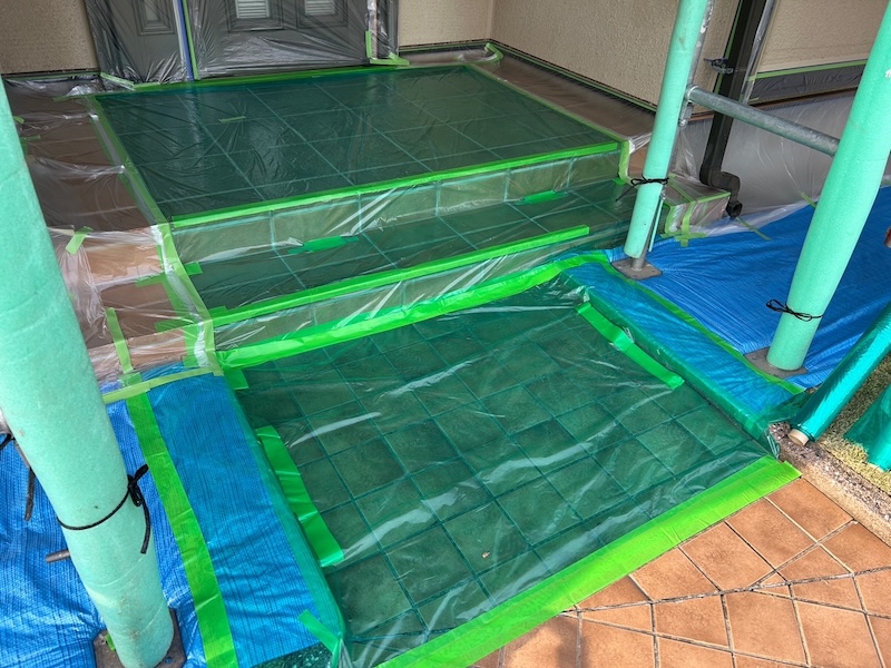 本格的な作業に入る前の養生作業。施工環境や品質に関わる養生とは?|栃木県芳賀郡益子町