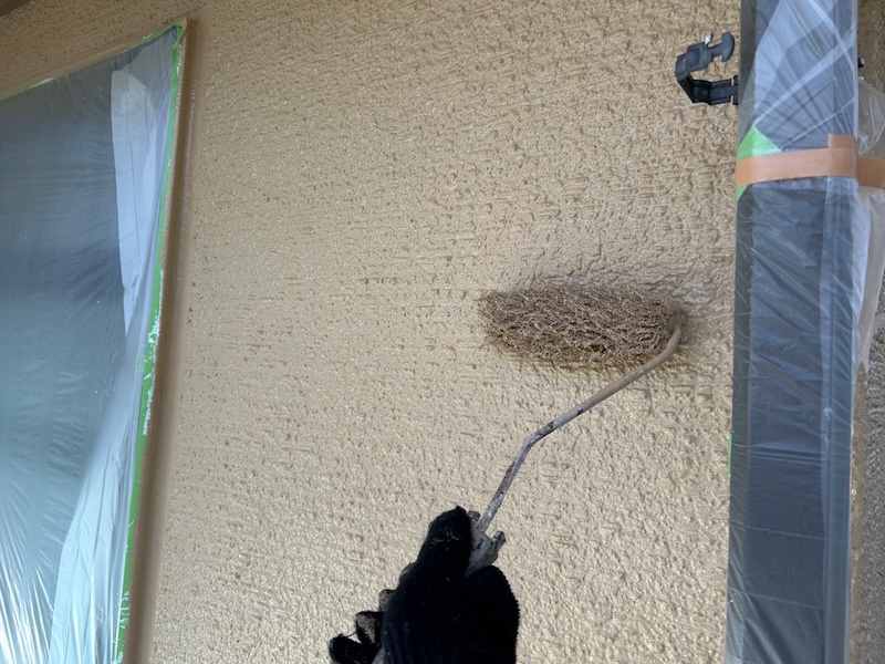 栃木県芳賀郡益子町|外壁の仕上げ塗装 上塗り塗料は超低汚染プラチナリファイン2000無機-IRを使用