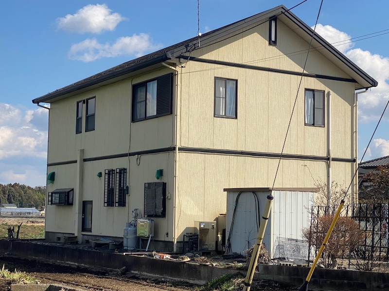 屋根塗装・外壁塗装工事を実施しました!施工前とクラックについてレポート!|栃木県河内郡上三川町